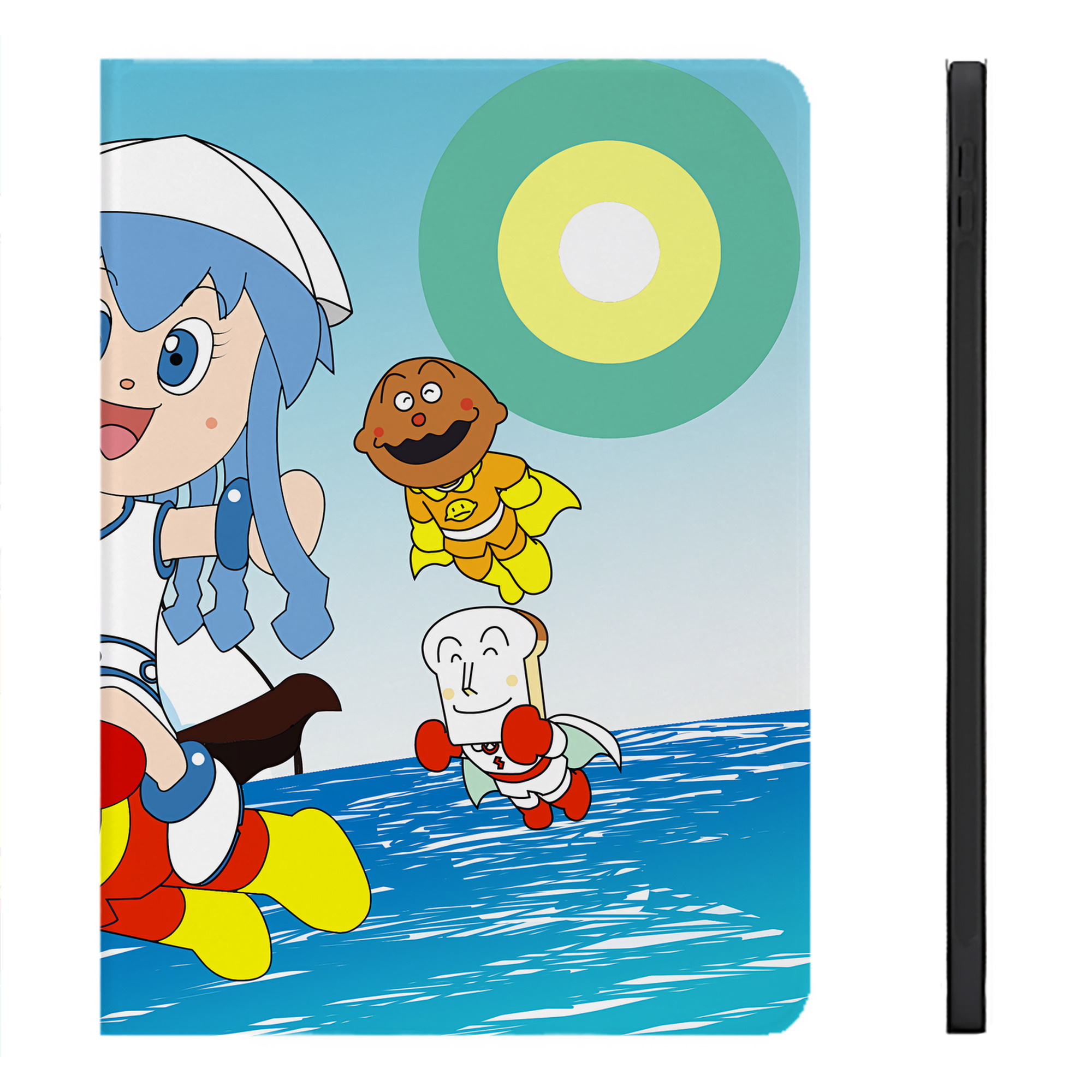 （画像用） アンパンマン Anpanman IPadケース ペンホルダー付き ブックスタイルデザイン